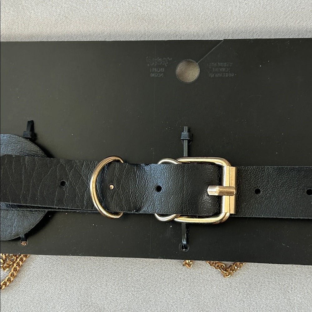 BodyRage Leather And Gold Choker Necklace - Picture 4 of 5